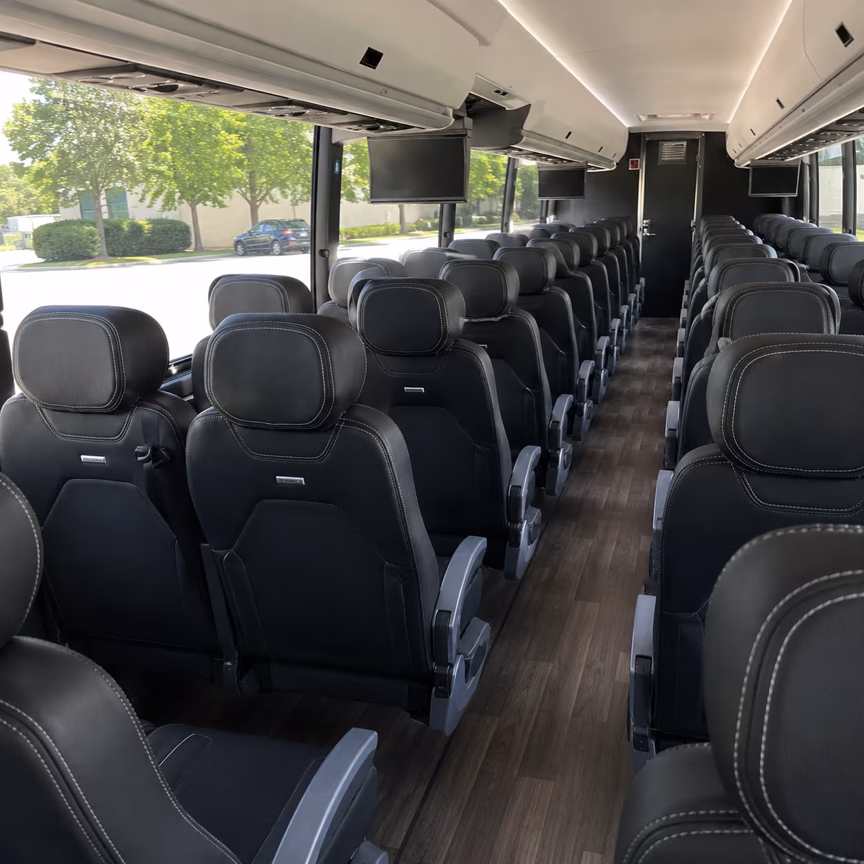san francisco charter bus interior
