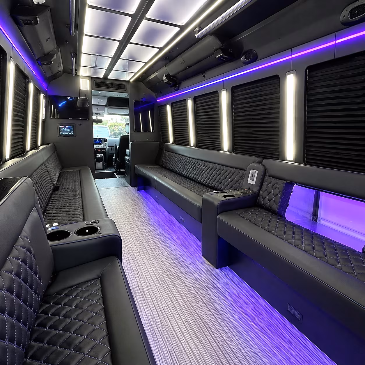 san francisco party bus rentals inside